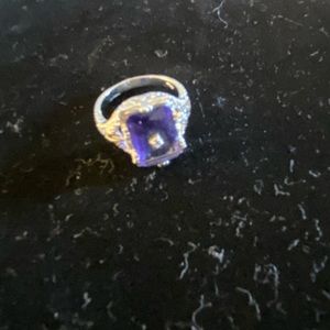 Sterling and amethyst ring